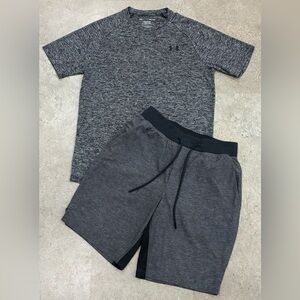 Mens LULULEMON/UNDER ARMOUR Shorts & Shirt, sz Small